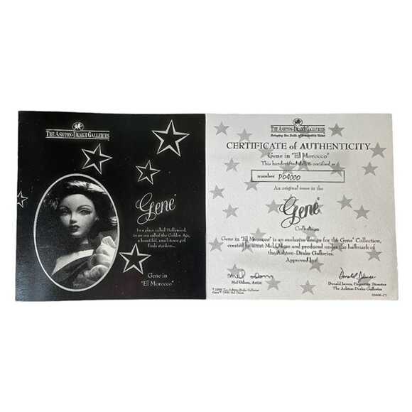 1996 Ashton Drake Gene Doll “El Morocco” Plum  Outfit Vintage Doll Clothes NRFB - Picture 6 of 7